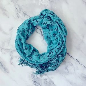 LF peace sign scarf or sarong